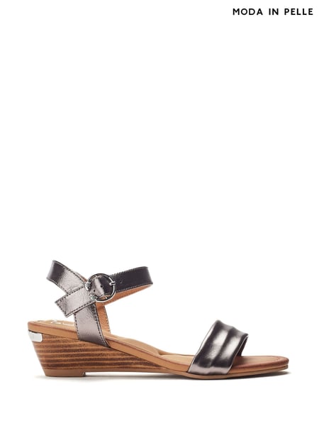 Moda in Pelle Mayapple Heel Clip Wedges Strappy Leather Sandals (H20042) | € 123