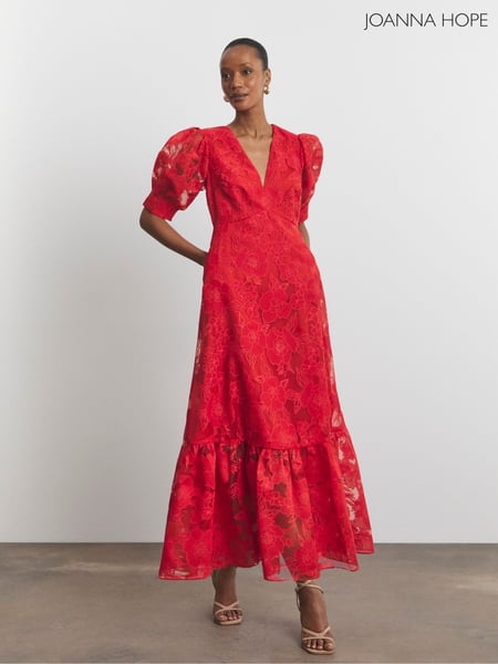 Joanna Hope Red Organza Burnout Dress (H21884) | € 164