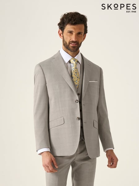 Skopes Natural Tailored Fit Check Charlie Suit Jacket (H22463) | € 179