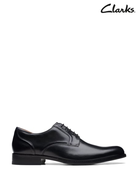 Clarks Black Leather CraftArlo Lace Shoes (H22561) | € 148