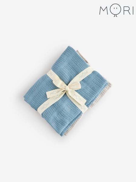 MORI Cotton Blend Cellular Blankets 2 Pack (H24722) | € 54