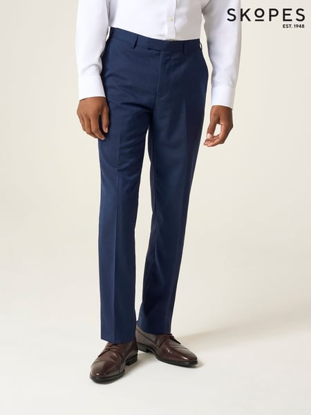 Skopes Blue Tailored Fit Caspian Stretch Look Suit Trousers (H25788) | € 76
