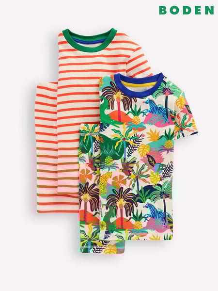Boden Cream 100% Cotton Snug Johns Shorts 2 Pack (H25849) | € 44 - € 53