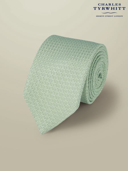 Charles Tyrwhitt Green Grenadine Italian Tie (H26073) | € 94