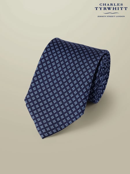 Charles Tyrwhitt Blue Silk Print Tie (H26092) | € 55