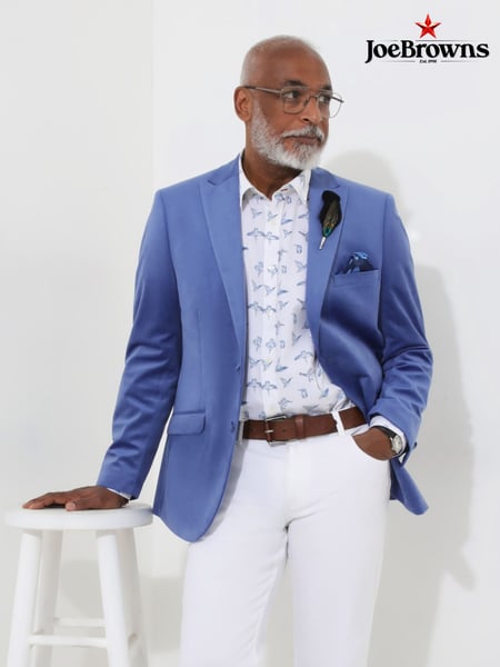 Joe Browns Blue Cornflower Lightweight Velvet Jacket (H26837) | € 162