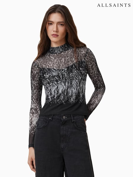 AllSaints Black Elia Top (H26873) | € 117