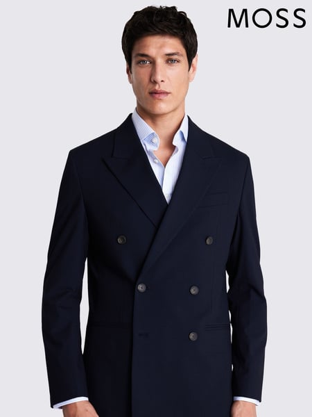 MOSS Blue Relaxed Fit Jacket (H29102) | € 201