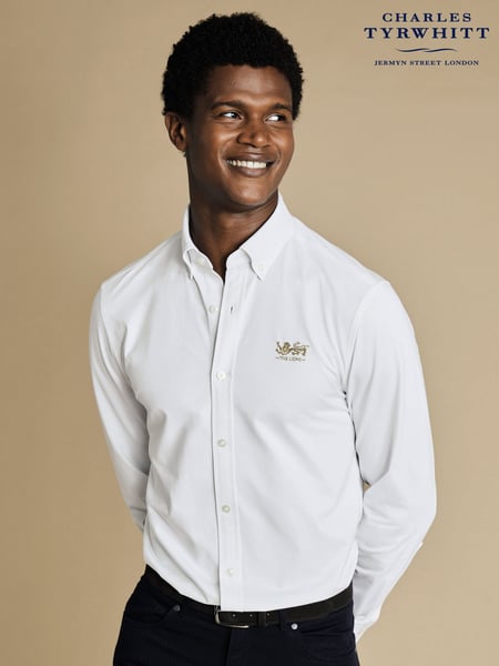 Charles Tyrwhitt White The Lions Print™ Shirt (H29137) | € 133