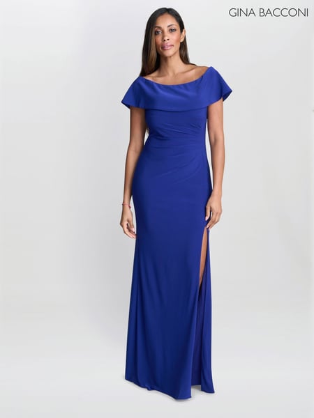 Gina Bacconi Blue Adina Jersey Maxi Dress (H29983) | € 343