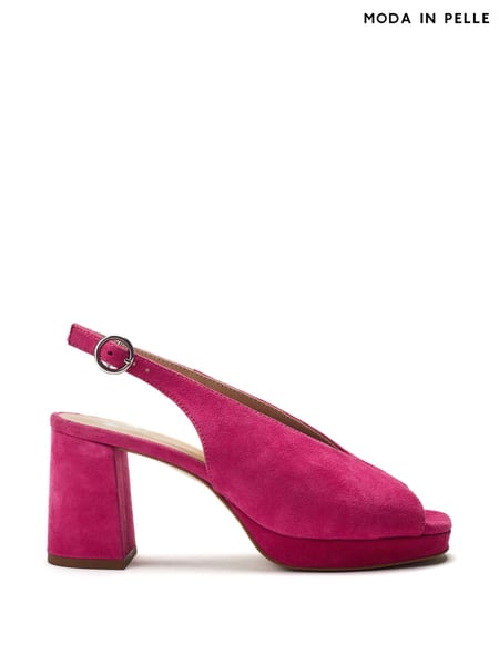Moda in Pelle Jacinta Block Heel Leather Peep Toe Sandals (H35473) | € 154