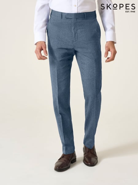 Skopes Blue Tailored Fit Calvados Blend Suit Trousers (H39077) | € 94