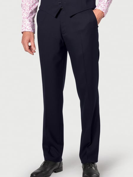 Brook Taverner Blue Wool Blend Suit Trousers (H41335) | € 156