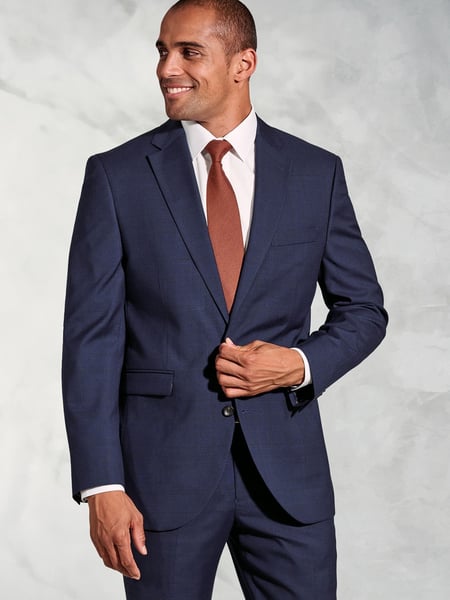 Brook Taverner Blue SB2 Overcheck Suit Jacket (H41345) | € 201