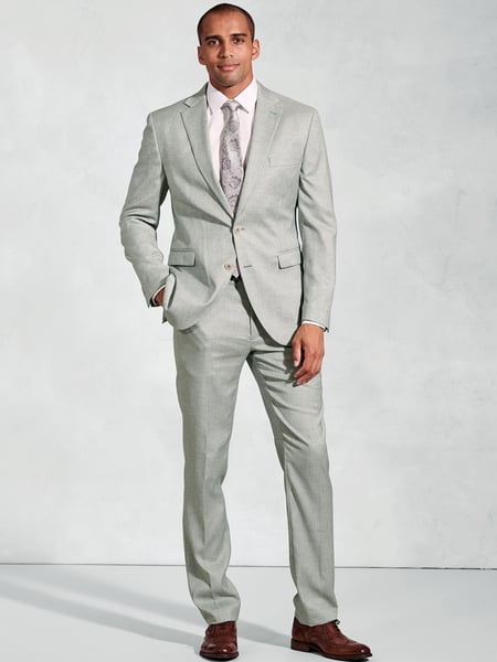 Brook Taverner Green Textured Occasion Suit Jacket (H41815) | € 154