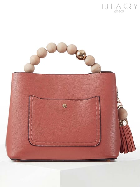 Luella Grey Demi Beaded Handle Cross-Body Tote Bag (H46453) | € 172