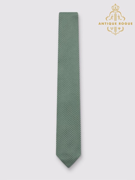 Antique Rogue Green Knitted Tie (H47553) | € 39