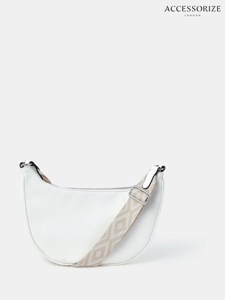 Accessorize White Webbing Strap Sling Bag (H48085) | € 44