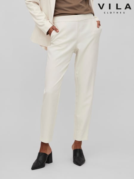 VILA Cream Carrie Suit Trousers (H49944) | € 59