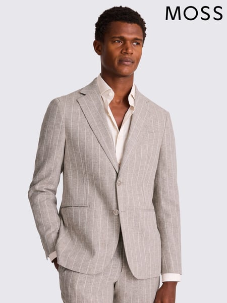 MOSS Natural Slim Fit Stripe Jacket (H59747) | € 295
