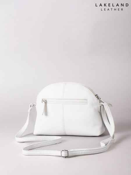Lakeland Leather White Elterwater Curved Cross-Body Bag (H70755) | € 62