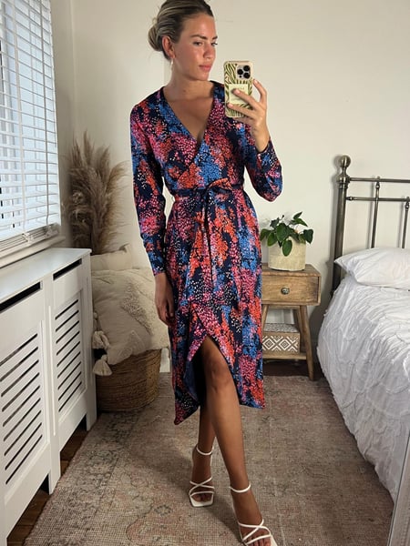 Style Cheat Multi Fergie Reversible 2 in 1 Wrap Midi Dress (K01838) | € 53