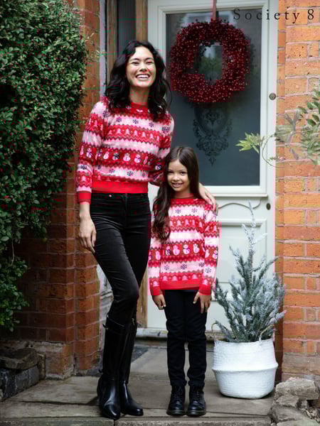 Society 8 Pink Christmas Jumper - Women (K07943) | € 19