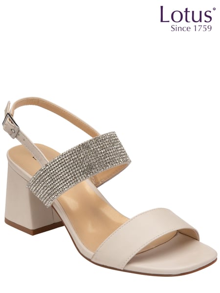 Lotus Footwear Nude Occasion Block Heel Sandal (K28103) | € 21