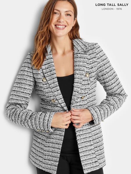 Long Tall Sally Black Boucle Blazer (K45275) | € 31