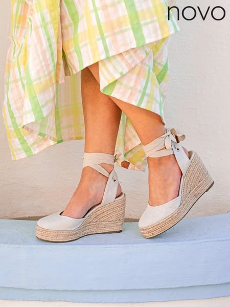 Novo Nude Regular Fit Buenos Aries Espadrille Wedge Sandal (K47684) | € 32