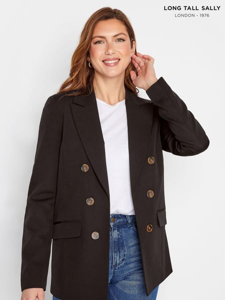 Long Tall Sally Black Double Breasted Blazer (K51834) | € 34