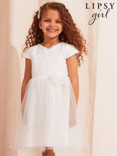 Lipsy Ivory Mini Tulle Occasion Dress (K63808) | € 31 - € 33