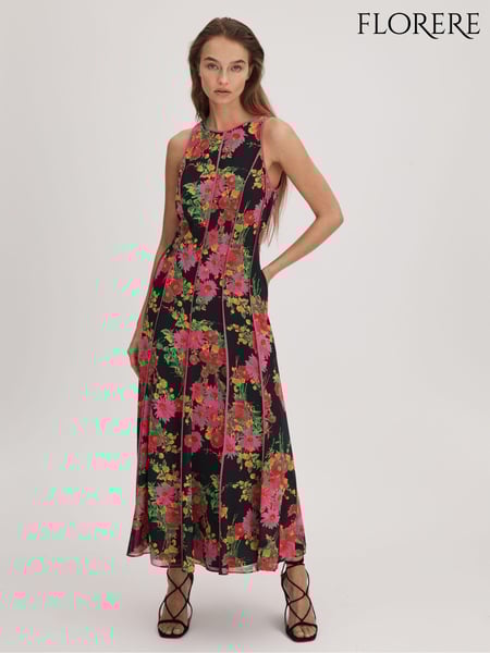 Florere Printed Panel Midi Dress (K72468) | € 356