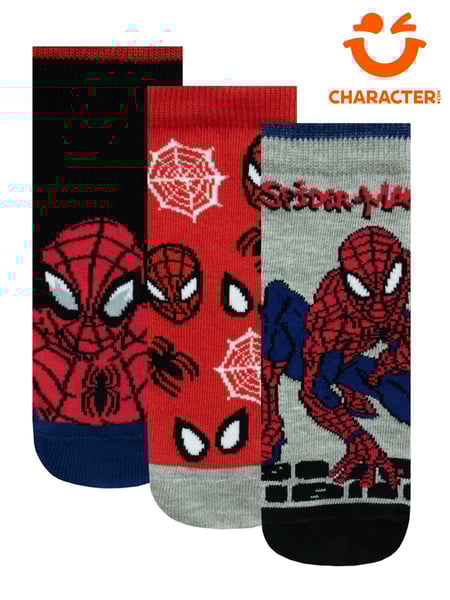 Character Red Spiderman 100% Cotton Socks 3 Pack (K74815) | € 17