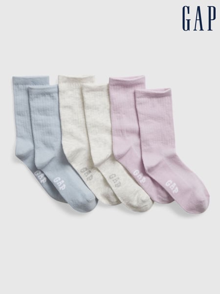 Gap Blue Kids 3 Pack Crew Socks (K75485) | € 12