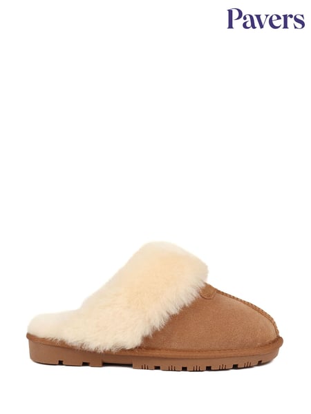 Creme - Pavers Sheepskin Lined Slippers (K77840) | 62 €