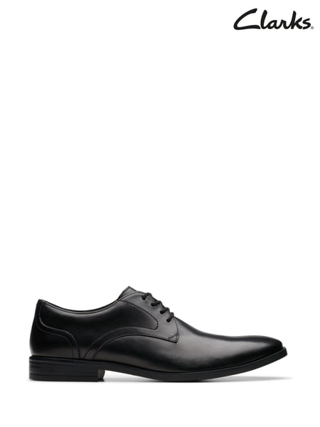 Clarks Black Leather Brandon Lace Shoes (K81407) | € 94
