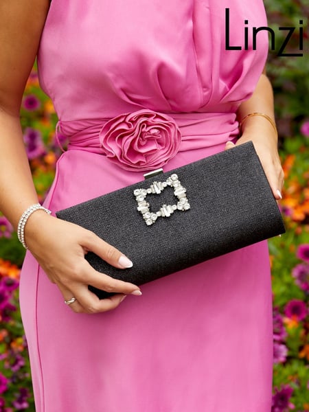 Linzi Black Admire Evening Clip Clutch Bag (K82425) | € 55