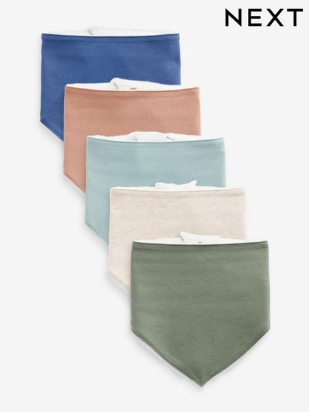 Multi Baby 100% Cotton Bibs 5 Pack (K84939) | € 11