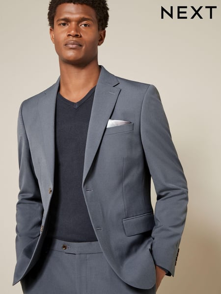 Petrol Blue Slim Fit Motionflex Stretch Suit Jacket (K86498) | € 23