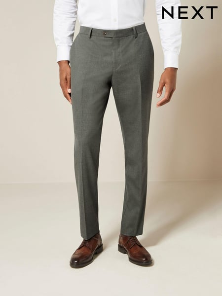 Marl Green Slim Fit Motionflex Stretch Suit Trousers (K86502) | € 60