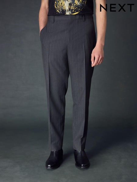 Charcoal Grey Stripe Suit Trousers (K86520) | € 37