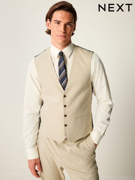 Neutral Flannel Suit Waistcoat (K86525) | € 67