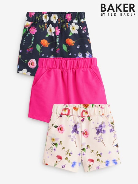 Baker by Ted Baker Multi 100% Cotton Shorts 3 Pack (K90417) | € 55 - € 62