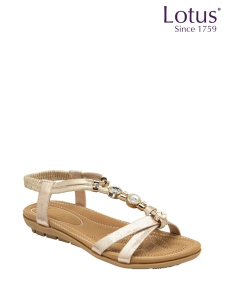 Lotus Gold Casual Open Toe Holiday Sandals (K91305) | € 70