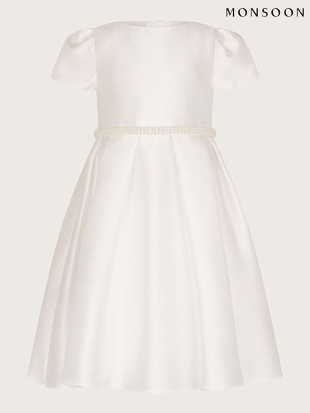Monsoon White Pearl Belt Henrietta Dress (K92295) | € 87 - € 103
