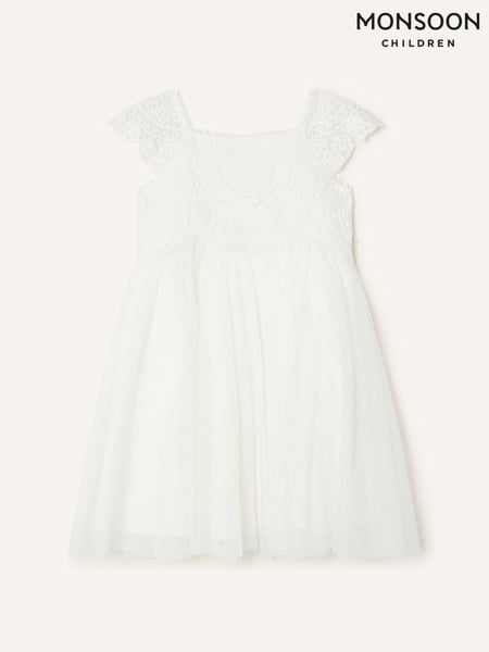 Monsoon White Baby Estella Dress (K92298) | € 70 - € 75