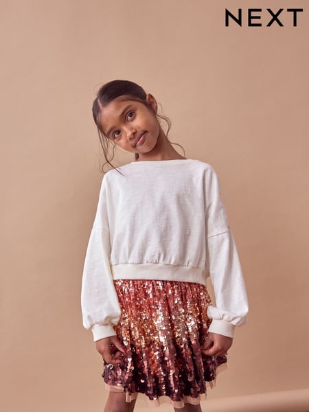 Gold Sequin Skirt (3-16yrs) (K97499) | € 23 - € 28