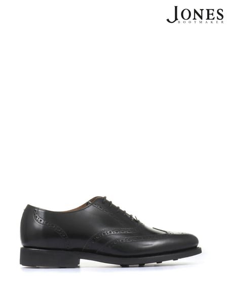 Jones Bootmaker Black Mayfair Goodyear Welted Men's Leather Oxford Brogues (M44504) | € 81