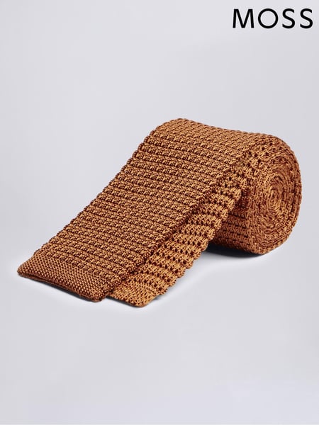 MOSS Gold Knitted Silk Tie (M52252) | € 47
